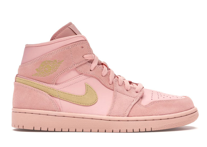 Jordan 1 Mid Coral Gold