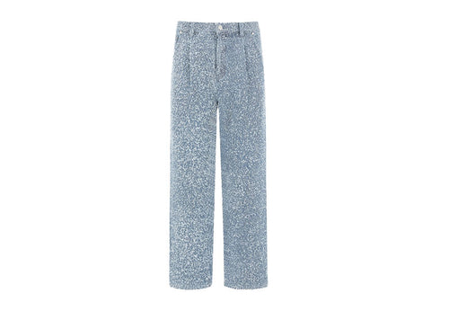 Maniere De Voir Boucle Pleated Jeans Blue | Soul Gallery