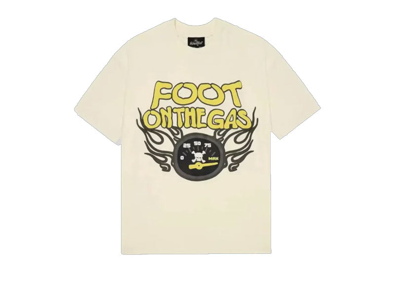 Broken Planet Foot On The Gas T-Shirt Vanilla White | Soul Gallery
