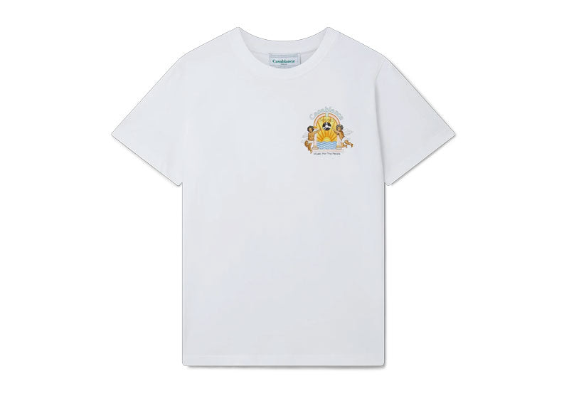 Casablanca Studio De Musique Printed T-Shirt White | Soul Gallery