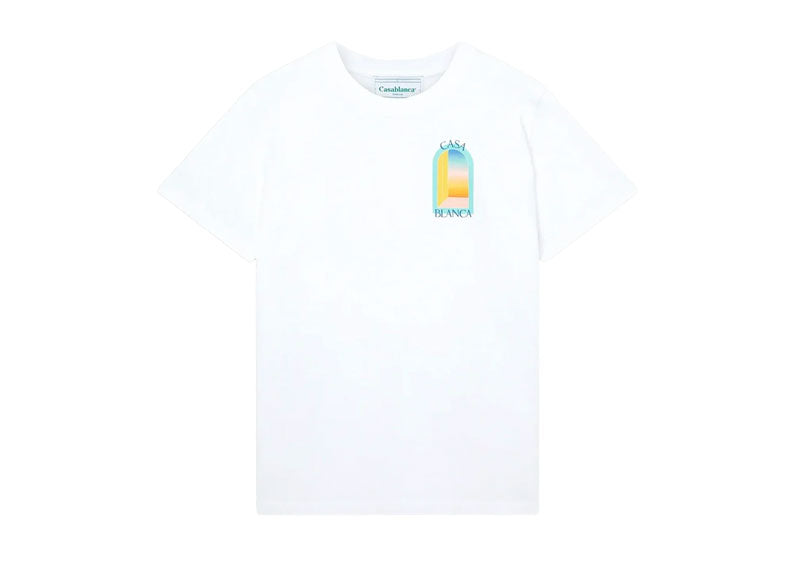 Casablanca L'Arc Colore Printed T-Shirt White | Soul Gallery