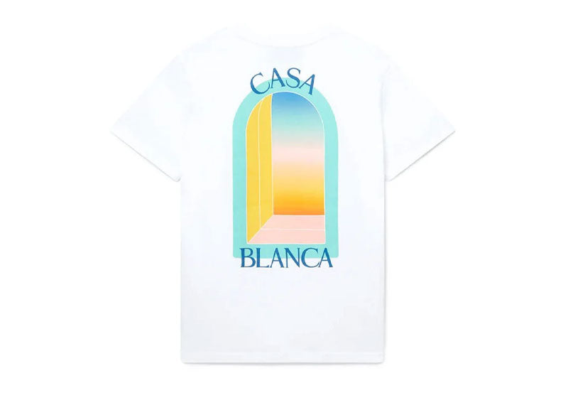 Casablanca L'Arc Colore Printed T-Shirt White | Soul Gallery