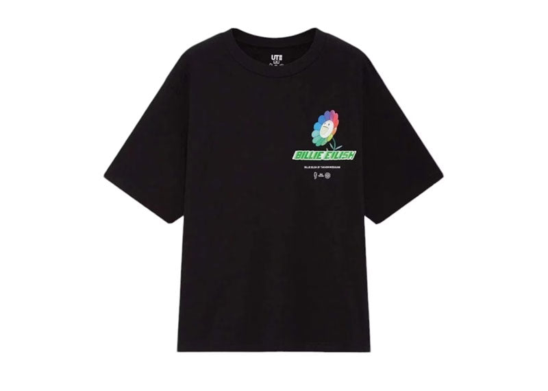 Billie Eilish x Takashi Murakami x Uniqlo Flower T-Shirt Black | Soul Gallery
