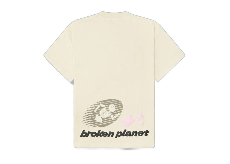 Broken Planet Cosmic Speed T-Shirt Bone White | Soul Gallery