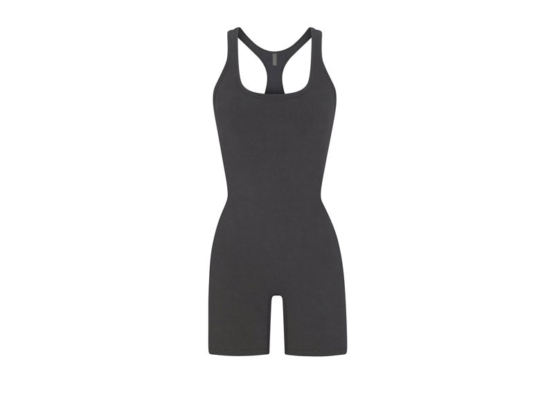 SKIMS Outdoor Mid Thigh Bodysuit Ash