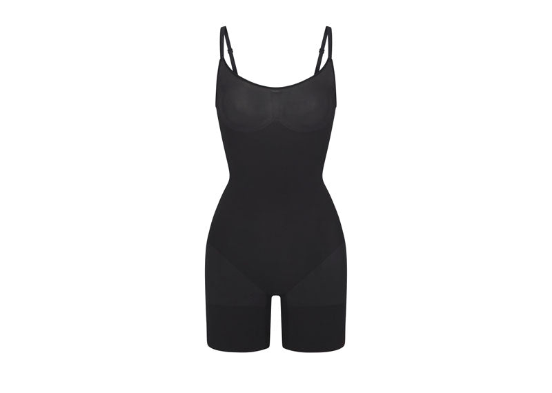 SKIMS Everyday Sculpt Mid Thigh Bodysuit Onyx