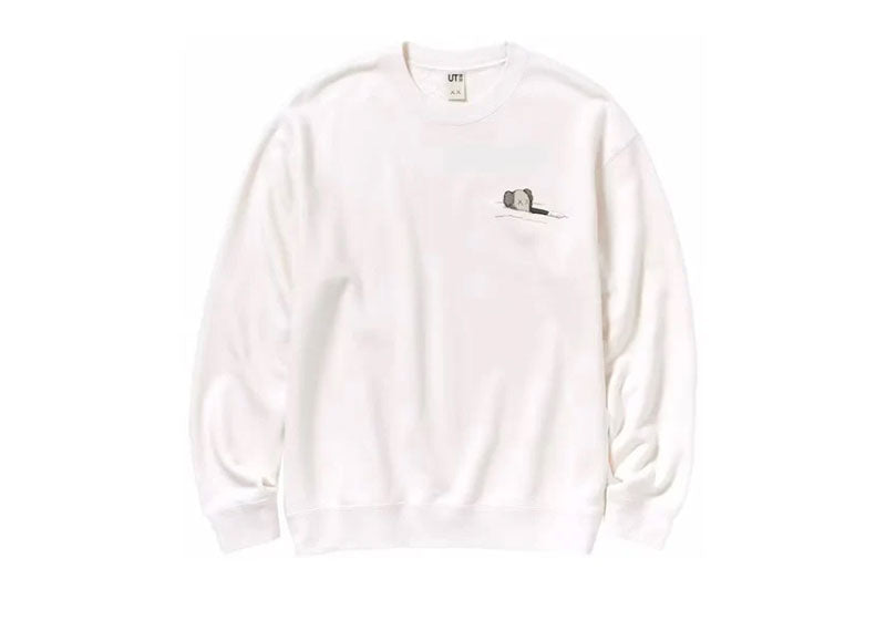 KAWS x Uniqlo Longsleeve Sweatshirt Off White (Asia Sizing) | Soul Gallery