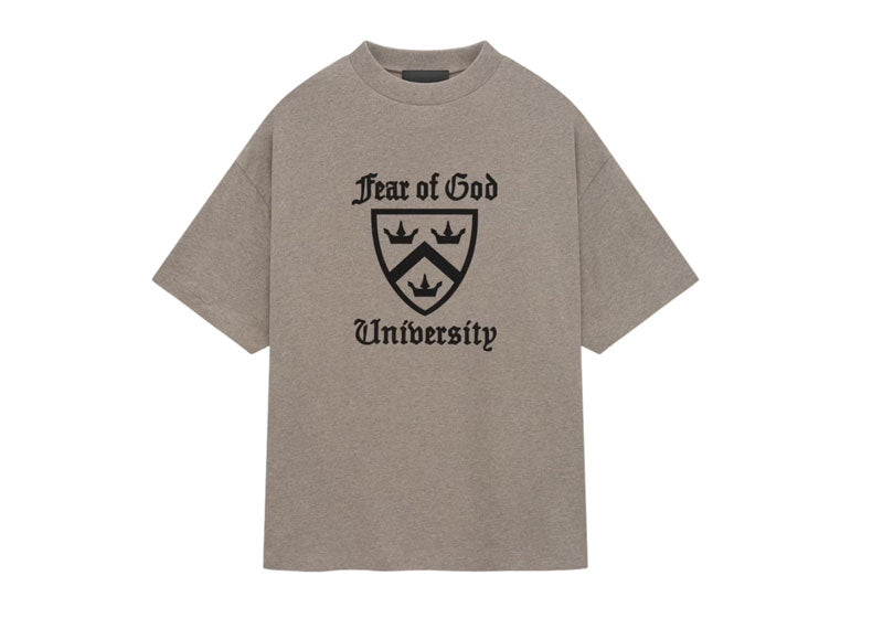 Fear of God Essentials Heavy Crewneck T-Shirt (FW24) Heather Gray | Soul Gallery