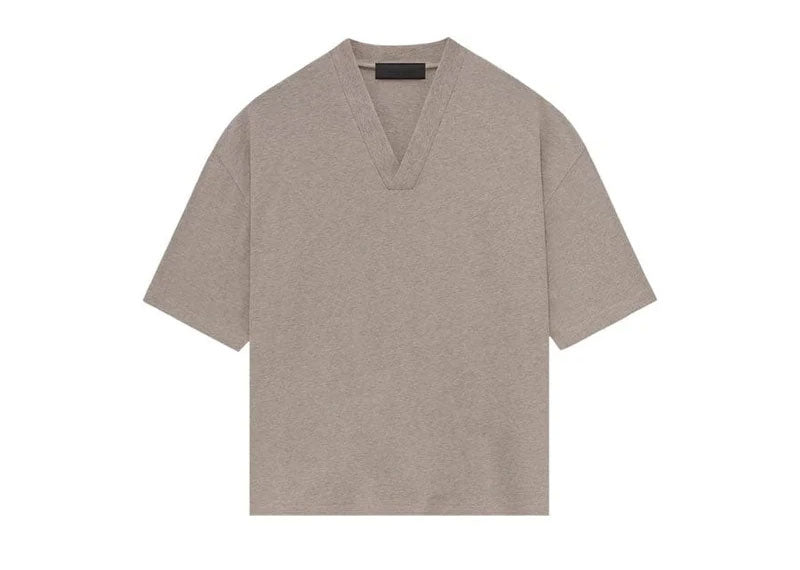 Fear of God Essentials V-Neck T-Shirt Core Heather (2) | Soul Gallery