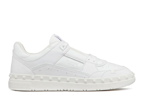 Valentino Garavani Calf Leather Freedots Sneaker White | Soul Gallery