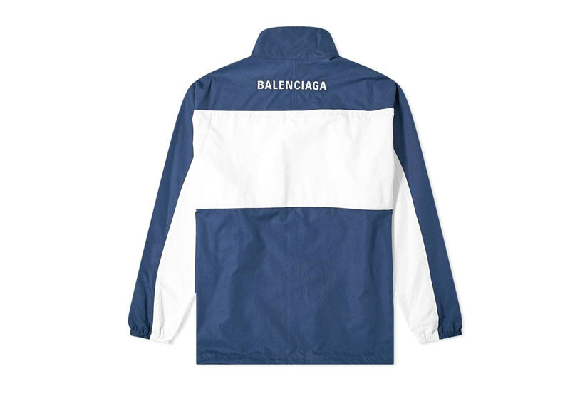 Balenciaga Retro Panel Jacket Blue/White | Soul Gallery