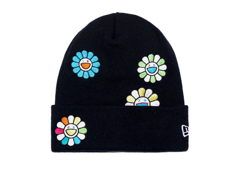 New Era x Takashi Murakami 13082208 Basic Cuff Knit Beanie Black