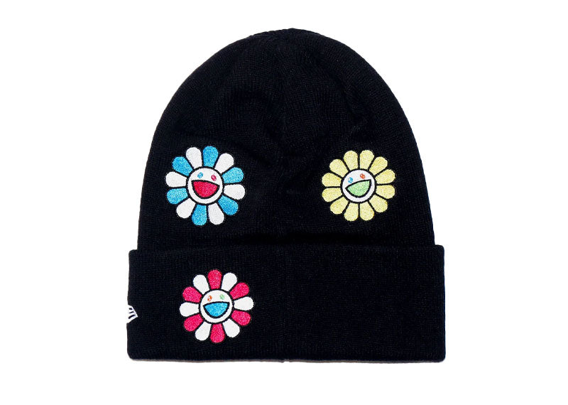 New Era x Takashi Murakami 13082208 Basic Cuff Knit Beanie Black