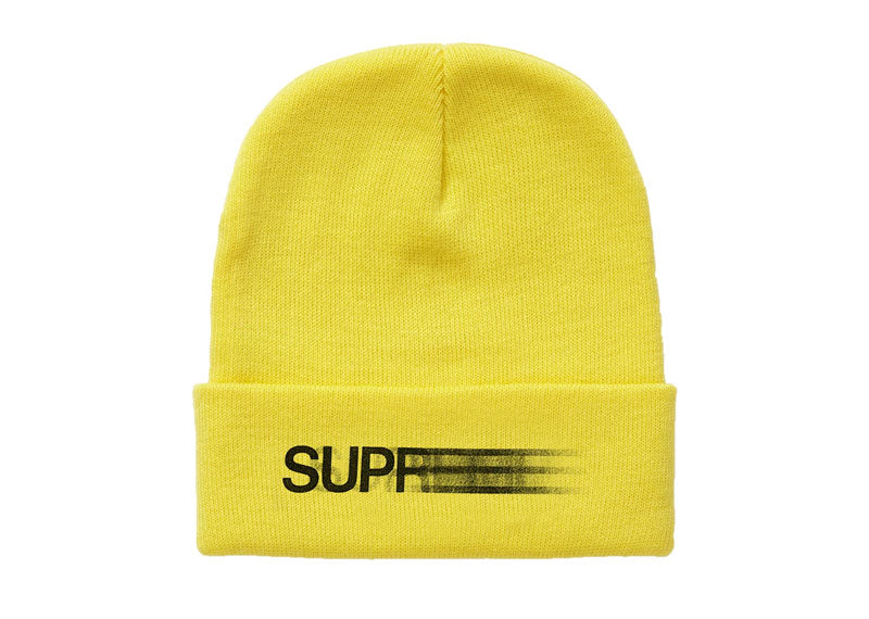 Supreme Motion Logo Beanie Yellow
