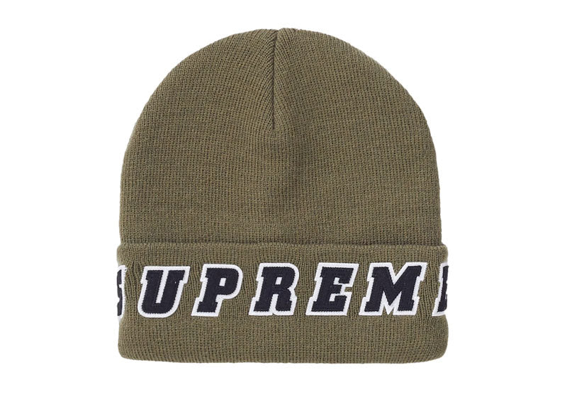 Supreme Felt Logo Beanie Olive