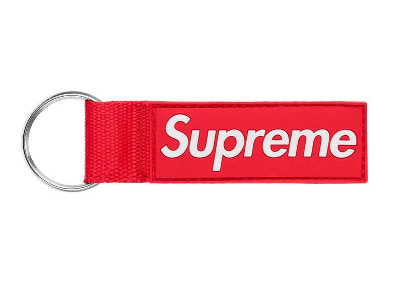 Supreme Webbing Keychain Red