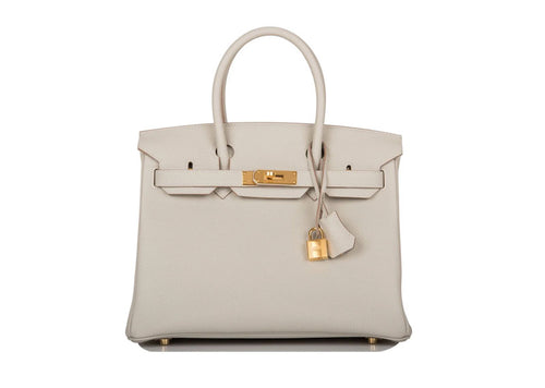 Hermès Birkin 30 Gris Perle Togo Gold Hardware