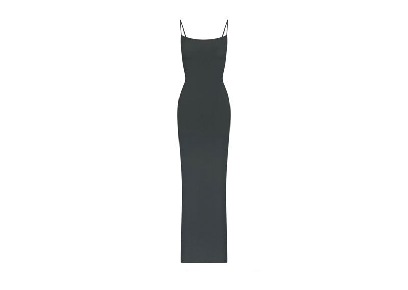 SKIMS Soft Lounge Long Slip Dress Deep Sea