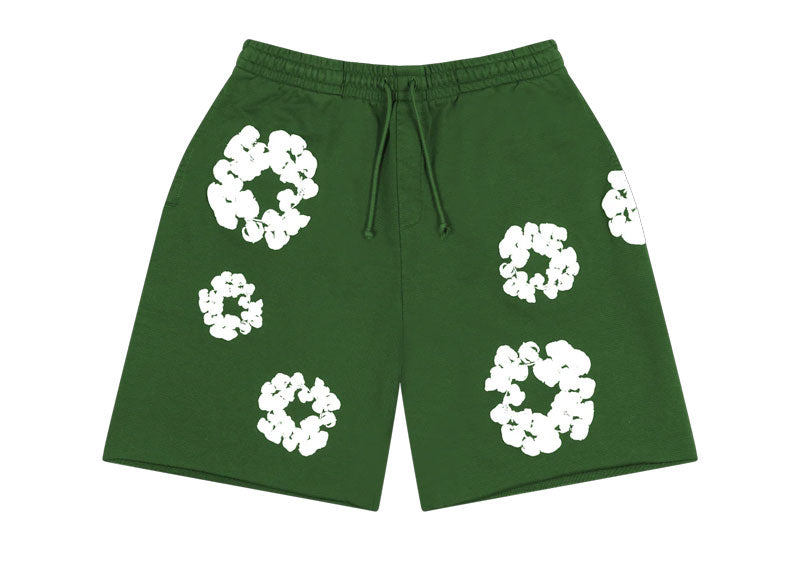 Denim Tears Cotton Wreath Shorts Green