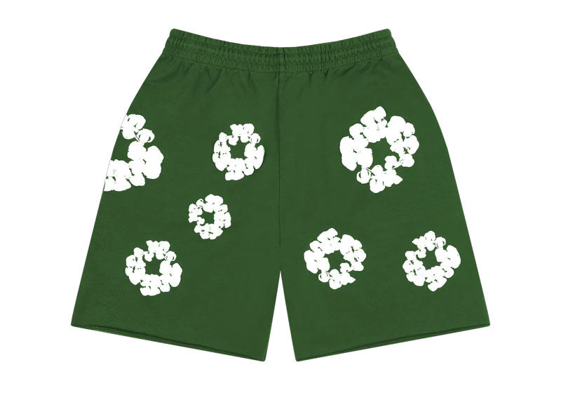 Denim Tears Cotton Wreath Shorts Green