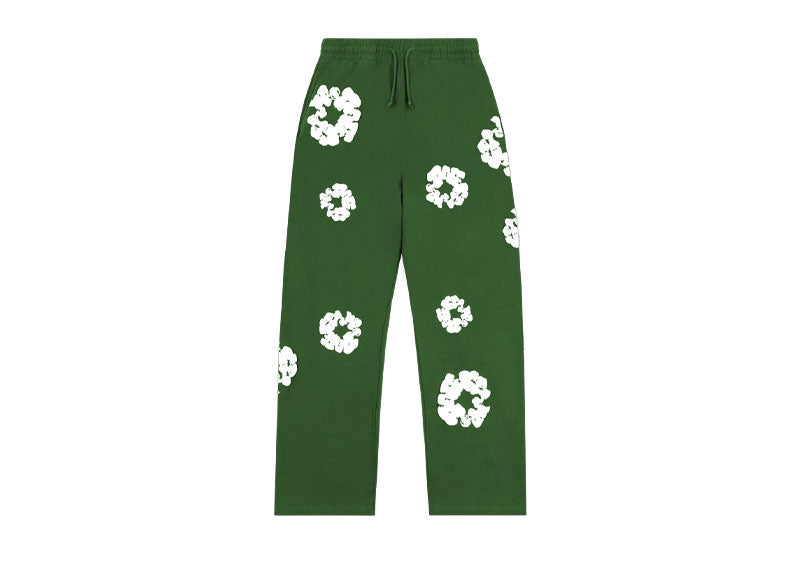 Denim Tears Cotton Wreath Baggy Sweatpants Green