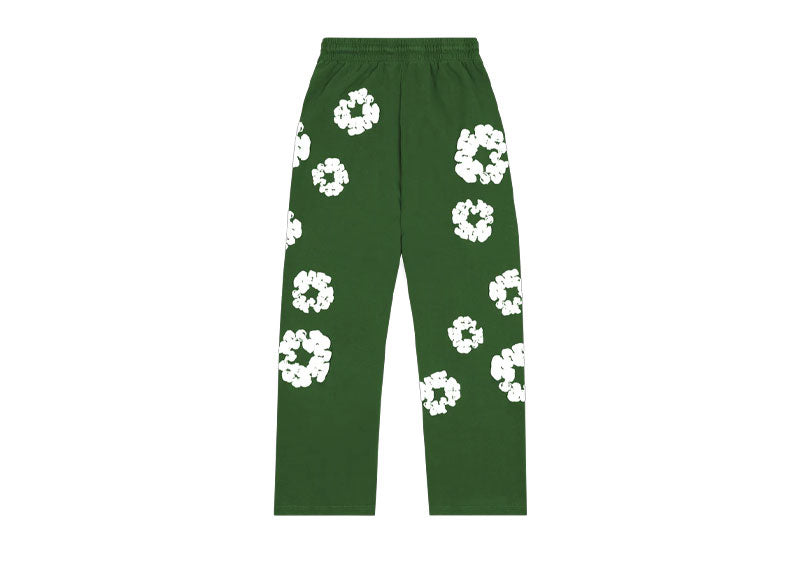 Denim Tears Cotton Wreath Baggy Sweatpants Green