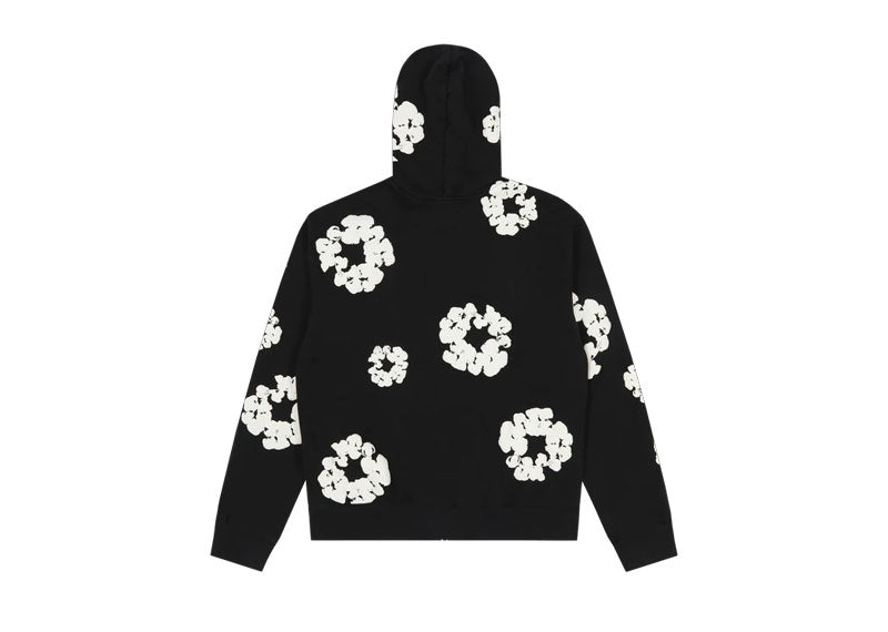 Denim Tears Cotton Wreath Zip Hoodie Black