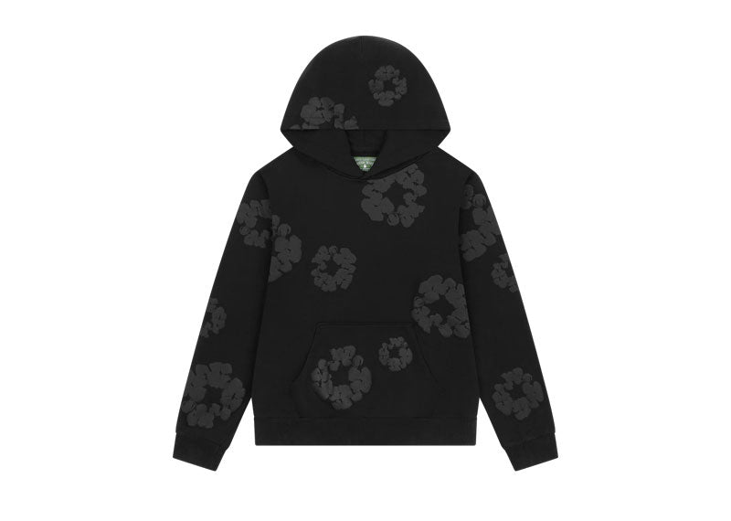 Denim Tears Cotton Wreath Hoodie Black Monochrome