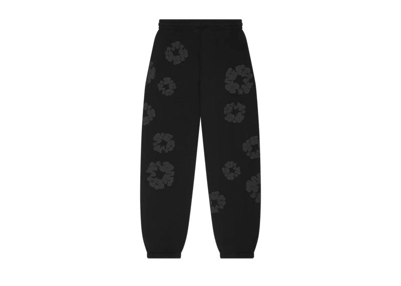 Denim Tears Cotton Wreath Sweatpants Black Monochrome