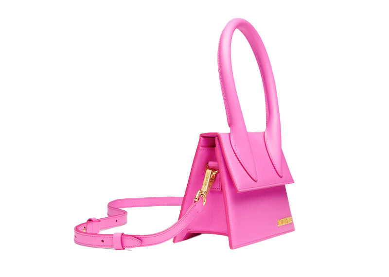 JACQUEMUS 'Le Chiquito Moyen' Bag Neon Pink
