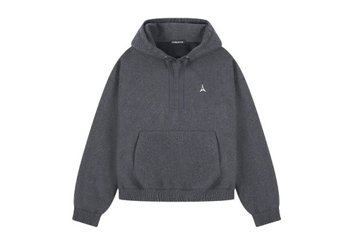 Maniere De Voir Wool Blend Hoodie Dark Grey