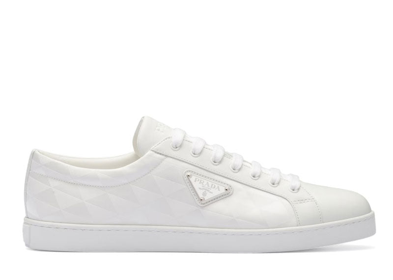 Prada PRAX 01 Sneakers Re-Nylon Brushed Leather White