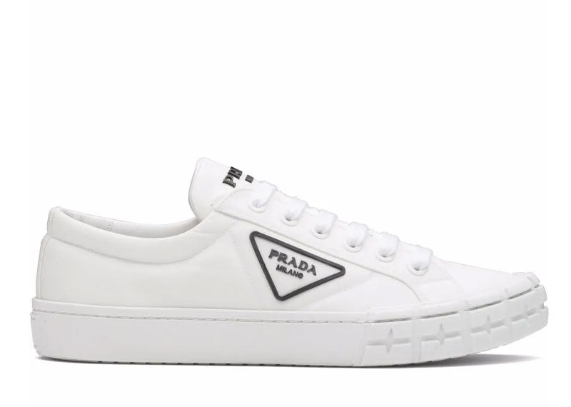 Prada Wheel Cassetta Low White White Black