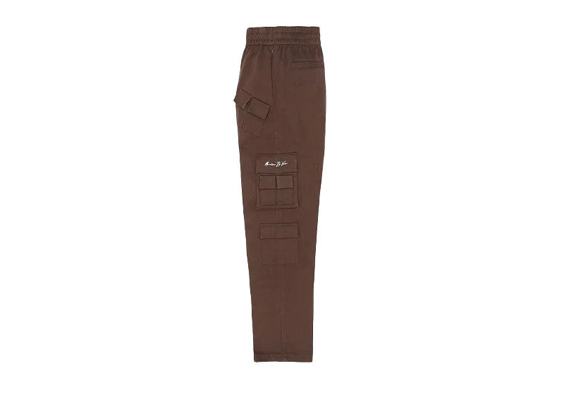 Maniere De Voir Multi Pocket Cargo Pants Brown