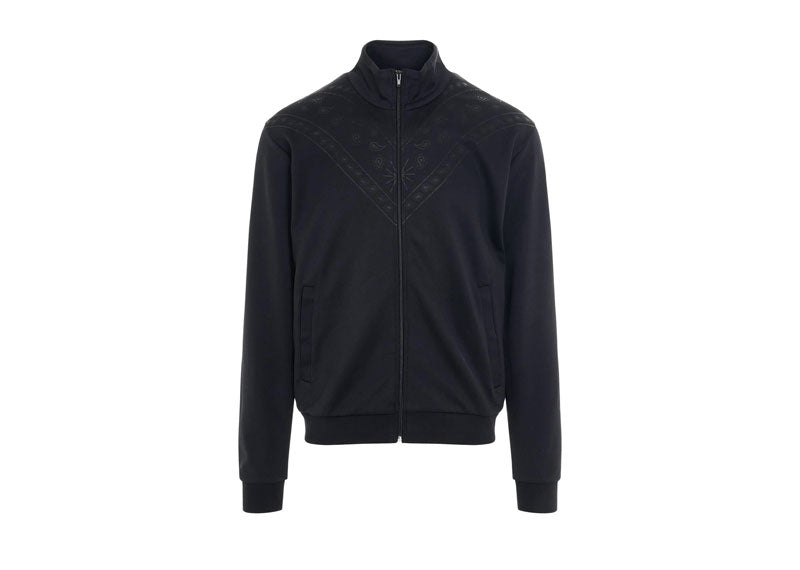 Marcelo Burlon Bandana Slim Track Jacket Black Anthracite