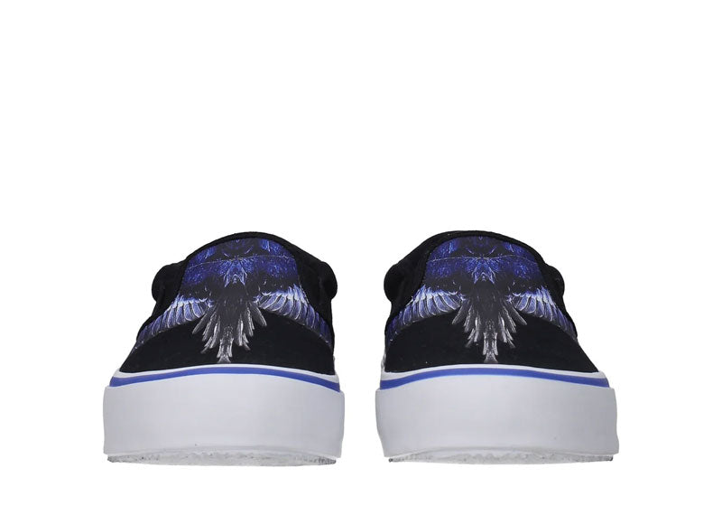 Marcelo Burlon Wings Vulcanized Slip On Black Blue