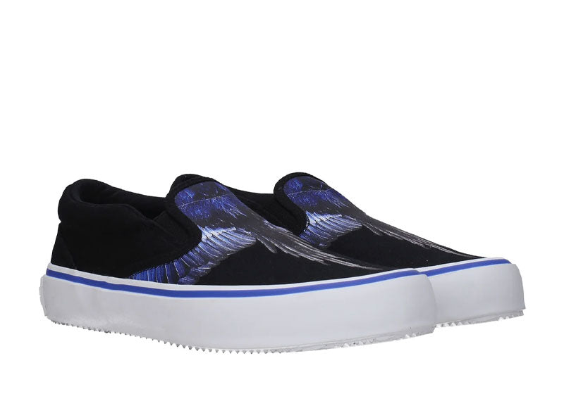 Marcelo Burlon Wings Vulcanized Slip On Black Blue