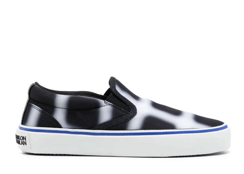Marcelo Burlon Blurred Check Slip On Vulc Black