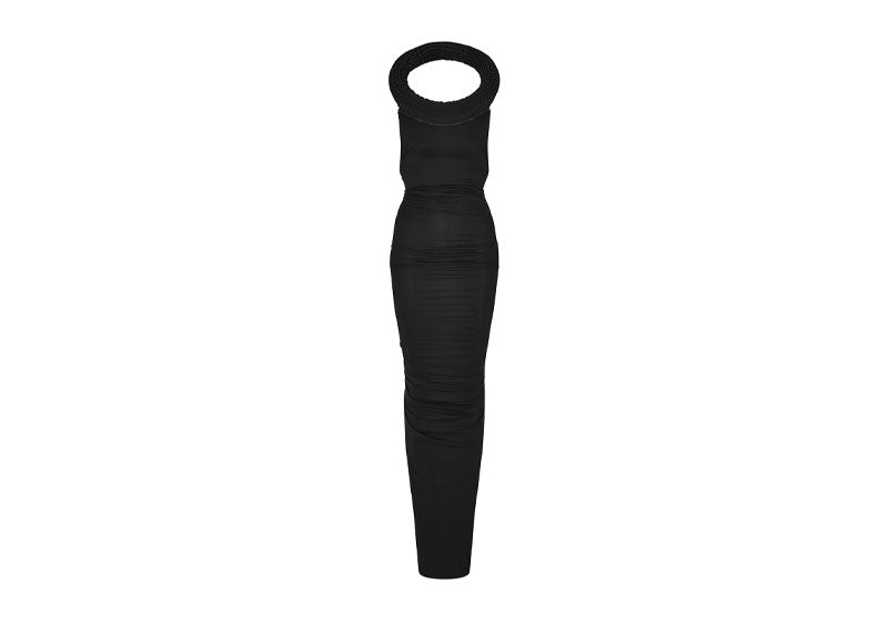 OFF-WHITE VI Tube Long Dress Black