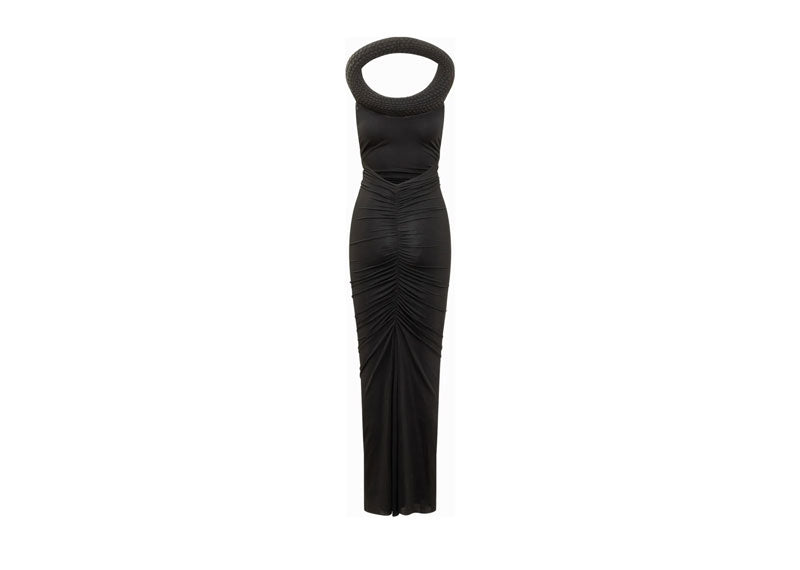 OFF-WHITE VI Tube Long Dress Black