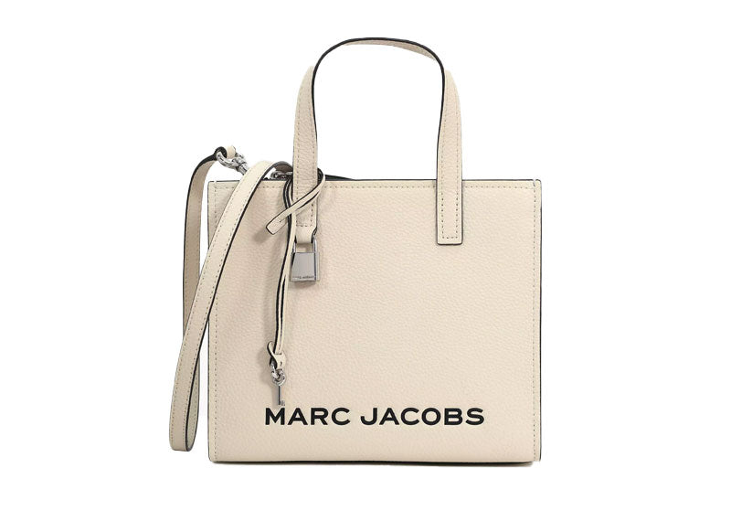 Marc Jacobs 'The Mini Grind' Leather Tote Bag Marshmallow