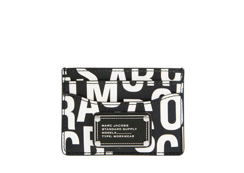 Marc Jacobs Jumbled Logo Trademarc Card Case Black/White