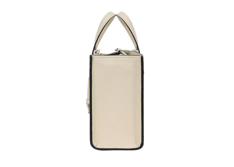 Marc Jacobs 'The Mini Grind' Leather Tote Bag Marshmallow