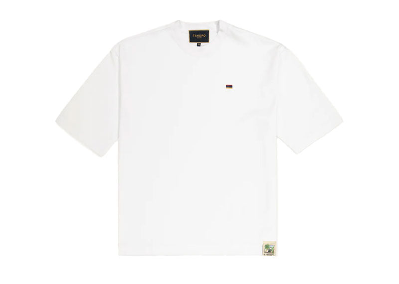 TSHEPO Mini Flag Oversized T-Shirt White
