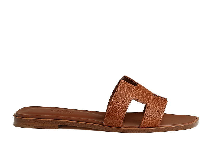Hermes Oran Sandals Gold