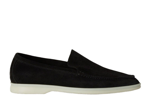 Loro Piana Summer Walk Loafer Suede Black