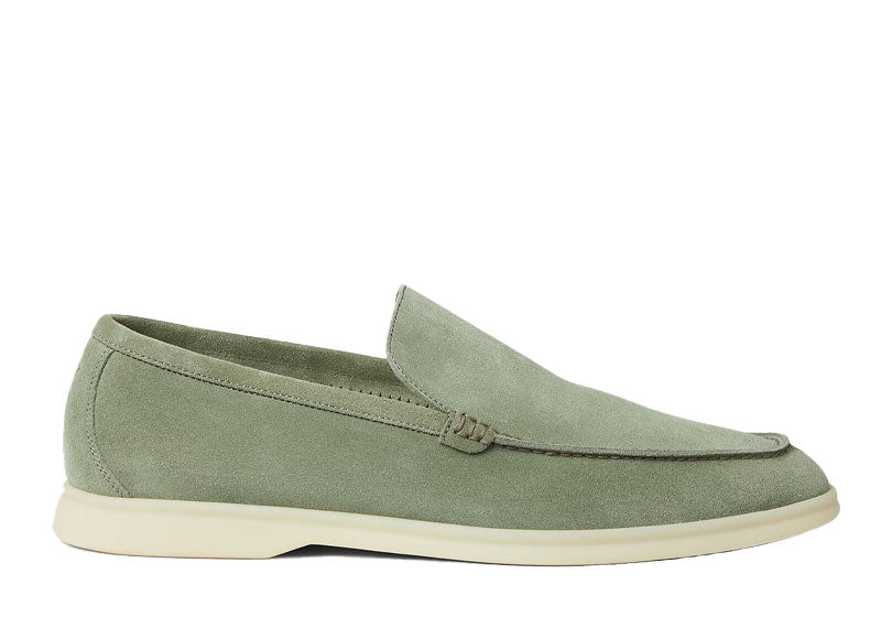 Loro Piana Summer Walk Loafer Suede Shamrock