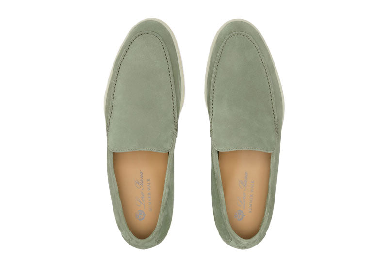 Loro Piana Summer Walk Loafer Suede Shamrock