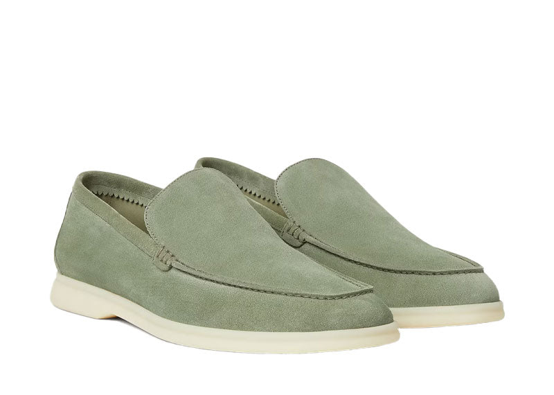 Loro Piana Summer Walk Loafer Suede Shamrock