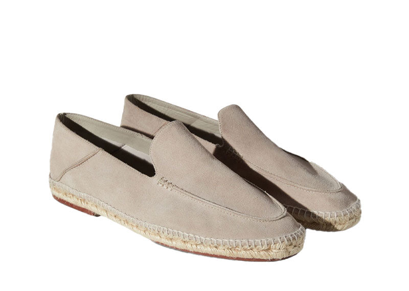 Loro Piana Seaside Walk Espadrille Suede Classic Beige